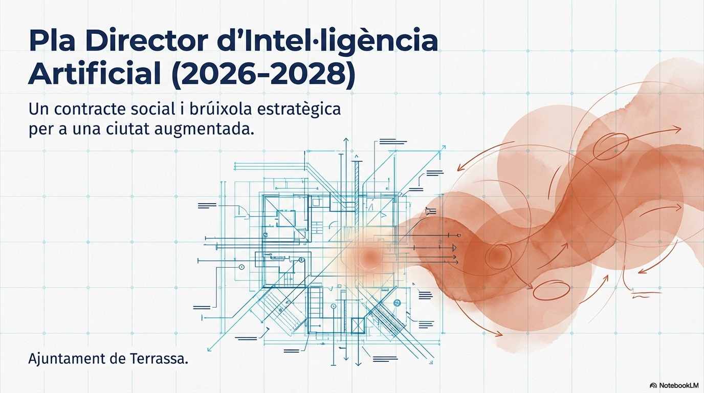 Visual del Plan Director de Inteligencia Artificial 2026–2028 del Ayuntamiento de Terrassa