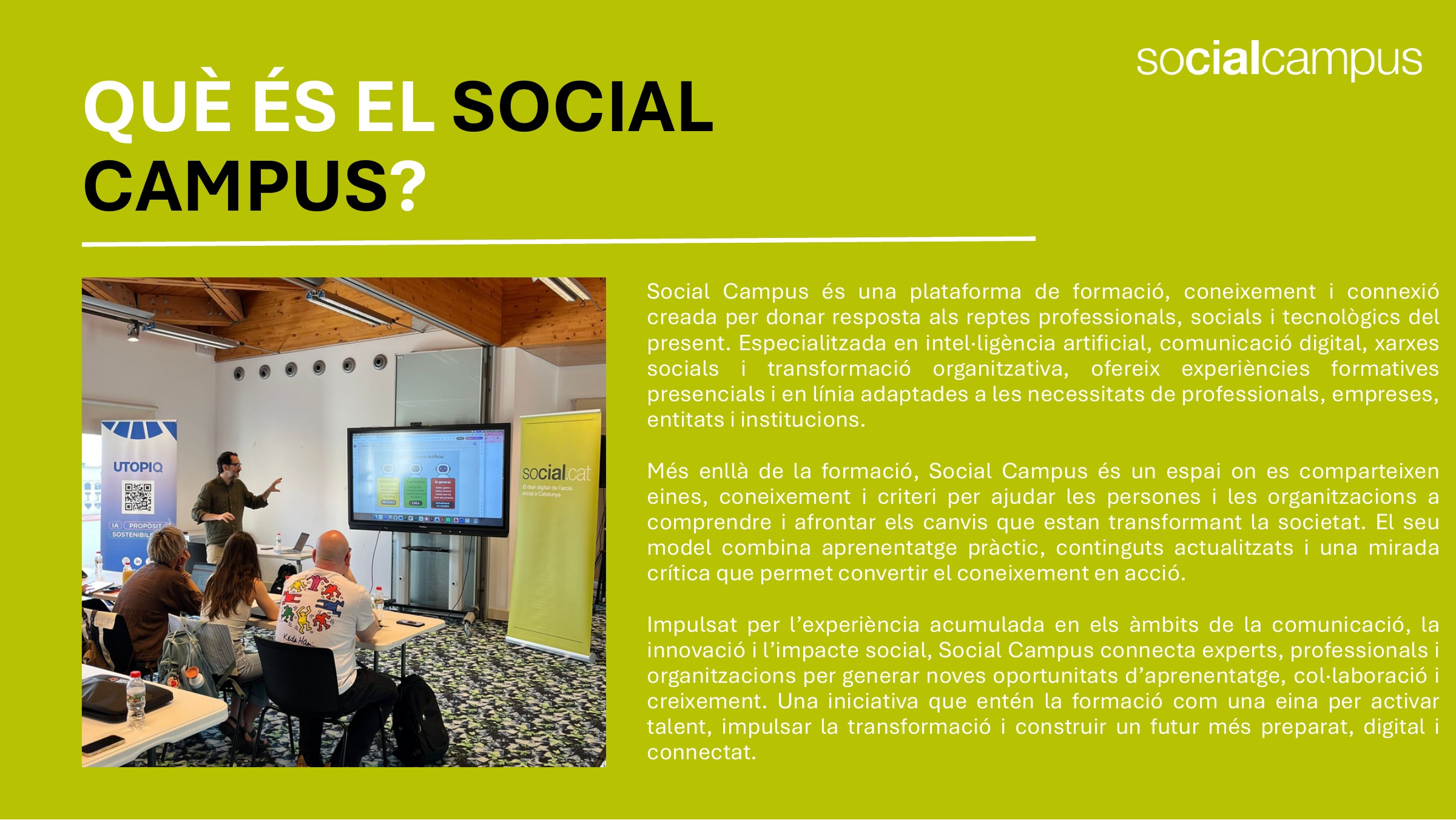 Sesión de formación de Social Campus con profesionales del tercer sector
